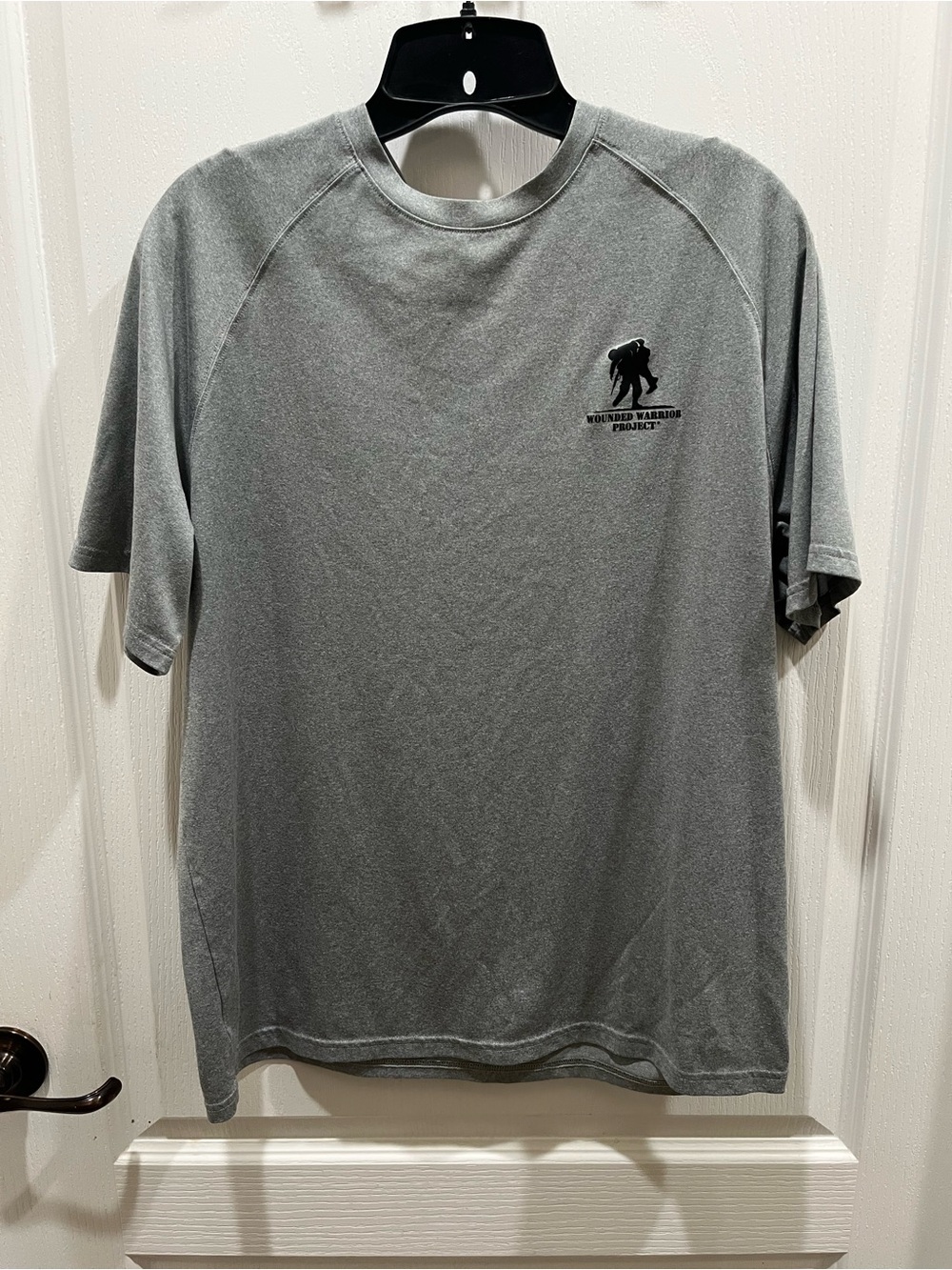 Men's Grey Short-Sleeve Performance Tee wounded Warrior Project